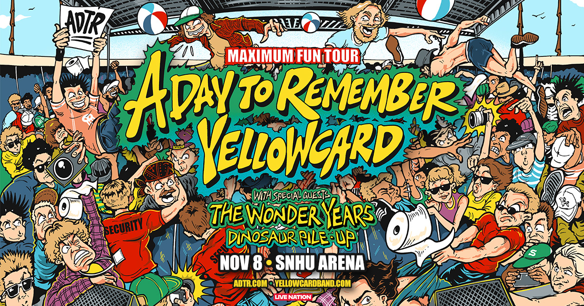 Last Chance to Win Tickets to see A Day to Remember & Yellowcard at SNHU Arena!