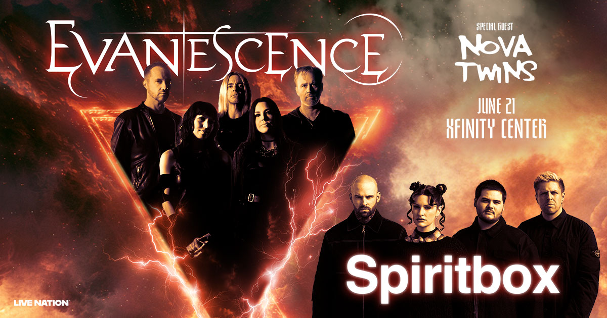 Win Tickets to See Evanescence with Spiritbox, Nova Twins at Xfinity Center