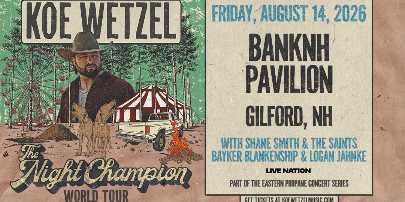 Win Tickets to See Koe Wetzel at BankNH Pavilion