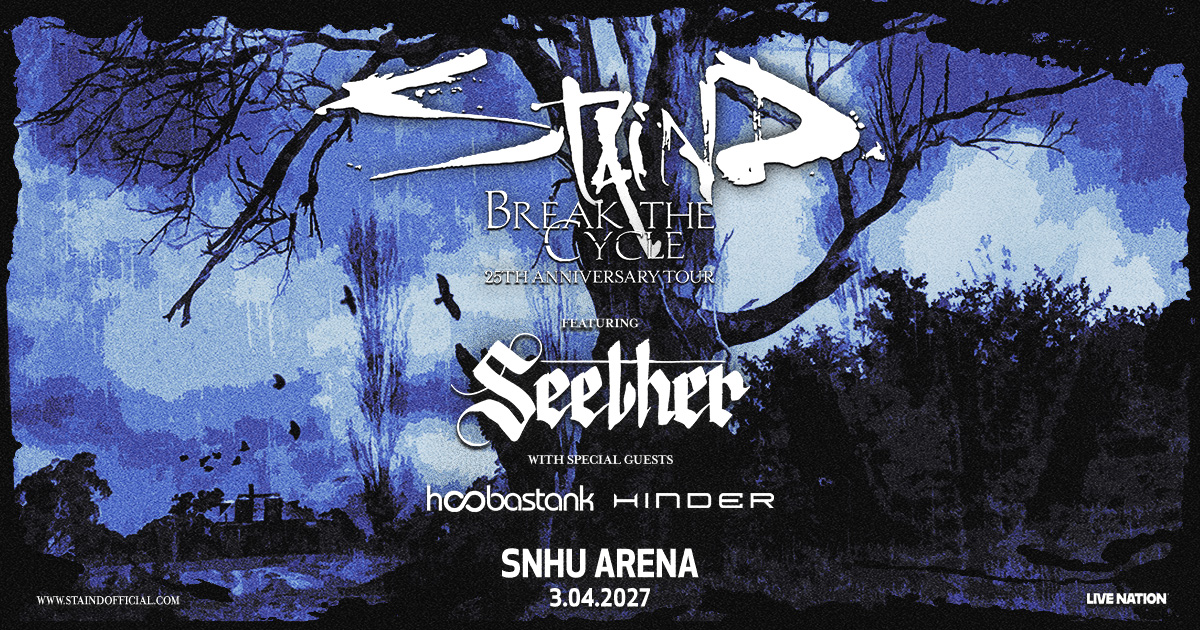 Win Tickets to See Staind at SNHU Arena!